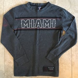 Miami Heats Mens T-shirt Officially Licensed Gray